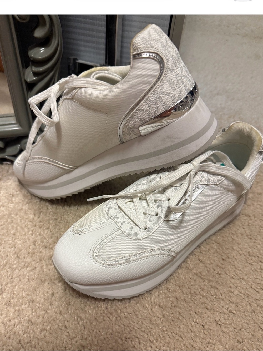 Michael Kors White Tennis Shoes